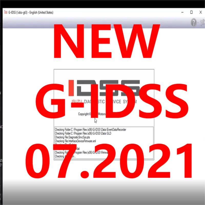 Для Isuzu G-IDSS Export 07 2021 + Keygen инструмент системы диагностики Бесплатная доставка