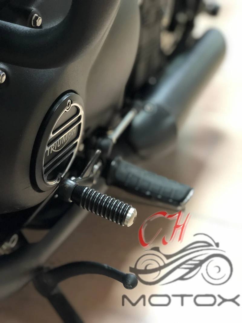 Фото Удлиненный рычаг переключения передач Peg Ребристый черный для триумфа Bobber Speedmaster T100 T120 уличный шифратор уличный стакан №5
