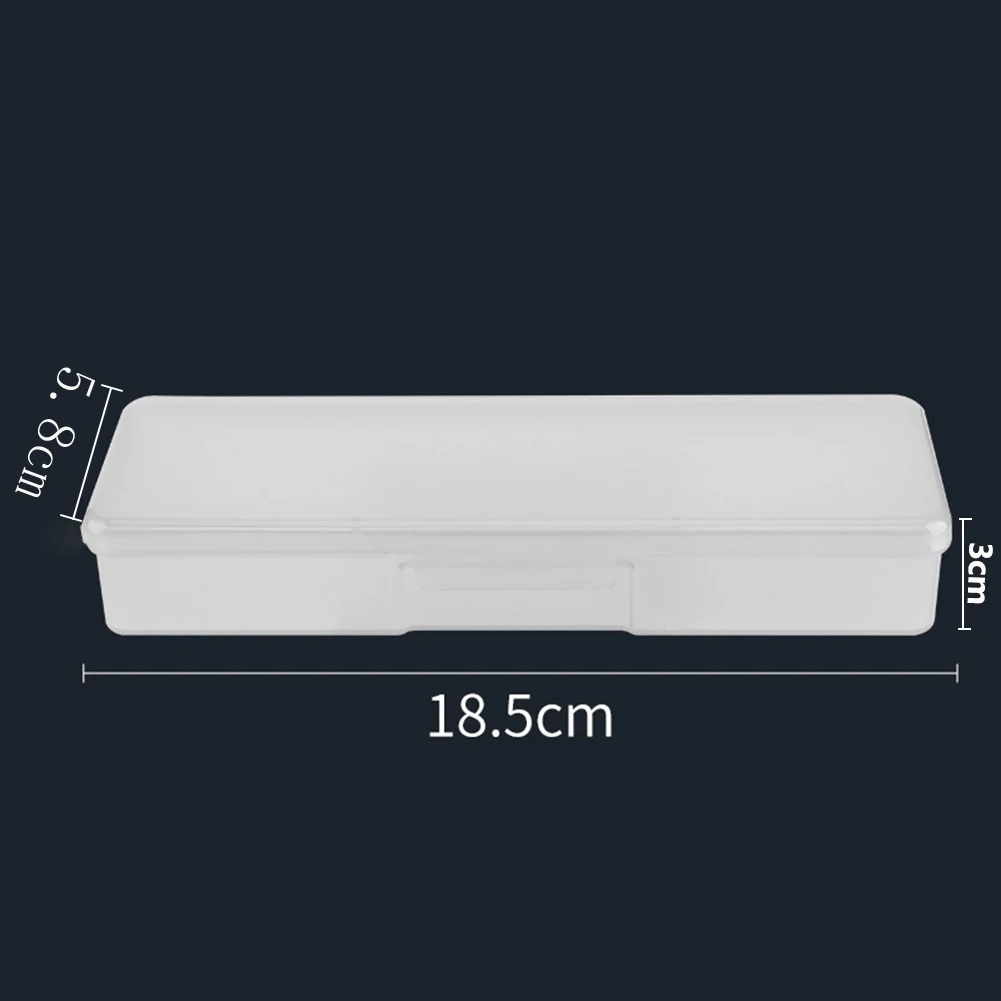 

1PC Nail Tool Storage Box Colorful Rectangle Plastic Nails Storage Box Screw Case Container Nail Manicure Tools Case Container