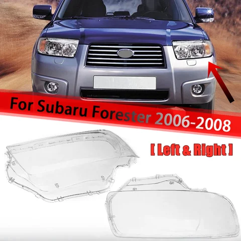 Чехол для Фары Subaru Forester 2006 2007 2008, прозрачный абажур левая/правая фара, Защитное стекло для объектива