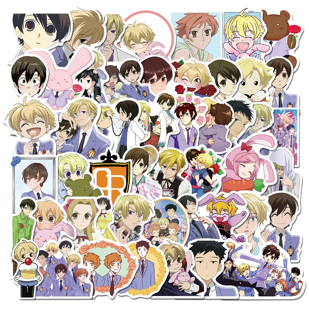 

10/25/50PC Classic Anime Ouran High School Host Club Belle Sticker Laptop Luggage Art Decals Paper for Living Wall Stickers