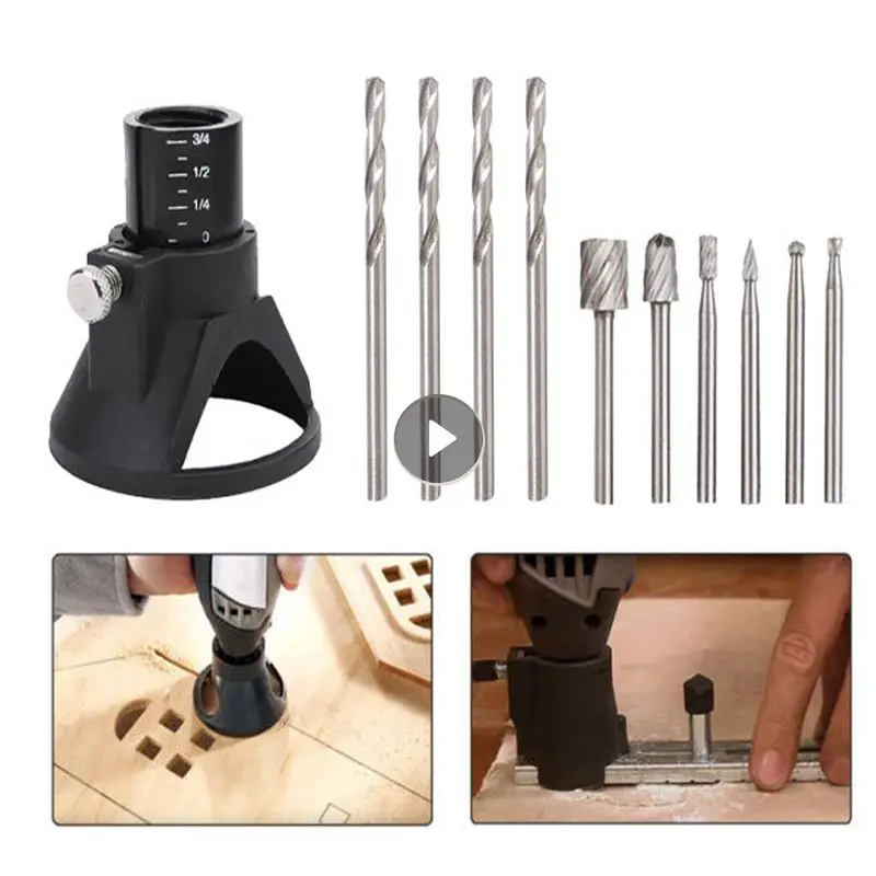 

Woodworking Locator With Routing Router Drill Bits Set Rotating Engraving Carbide Electric Grinder Holder For Dremel Rotary Tool