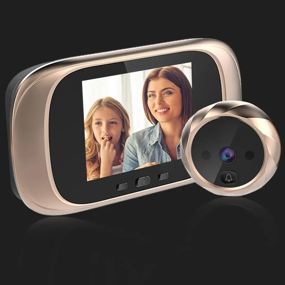 

DD1 Doorbell Infrared Motion Sensor Long Standby Security View Camera Door Bell Equipped With 2.8 Inch Tft Lcd With Photo-Taking