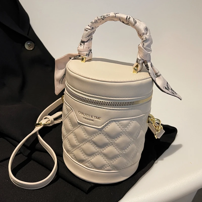 

Bucket Bags for Women 2022 Tote Bag Aesthetic Silk Scarf Fashion Party Shoulder Crossbody Bag Fashion Lady Handbag and Purses