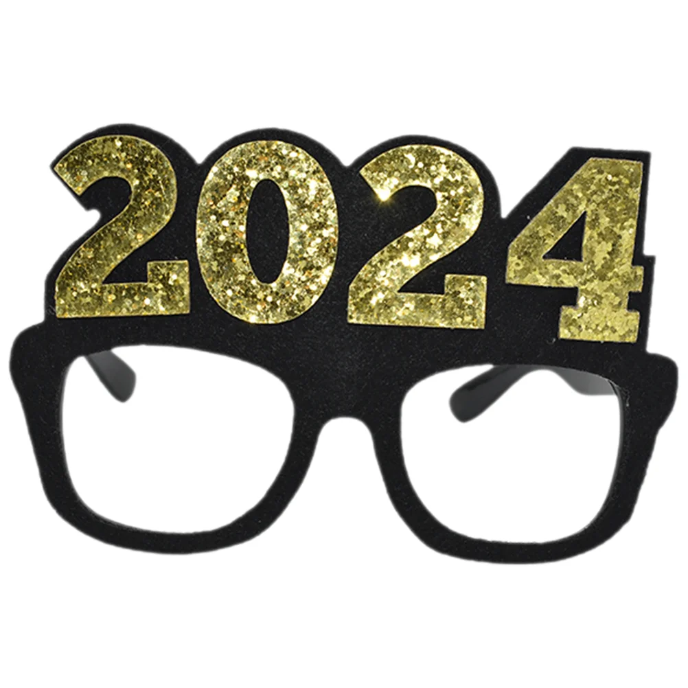 

Funny Sunglasses New Years Eve Party Supplies Plastic 2024 Eyeglasses Photo Booth Props Year's Graduation