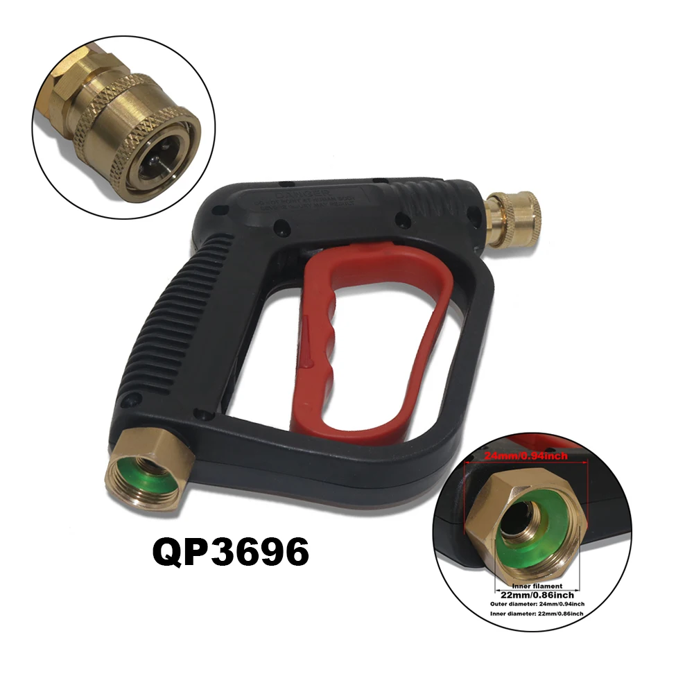 

Портативный водяной пистолет высокого давления, регулируемая Машина для мойки автомобиля, быстроразъемный короткий водяной пистолет, насадка, водяной пистолет для пены