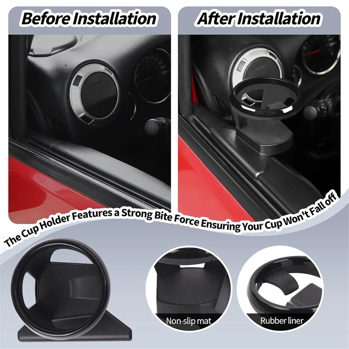 Подстаканник на передней дверь для Jeep Wrangler JK 2011-2017 аксессуары подстаканники