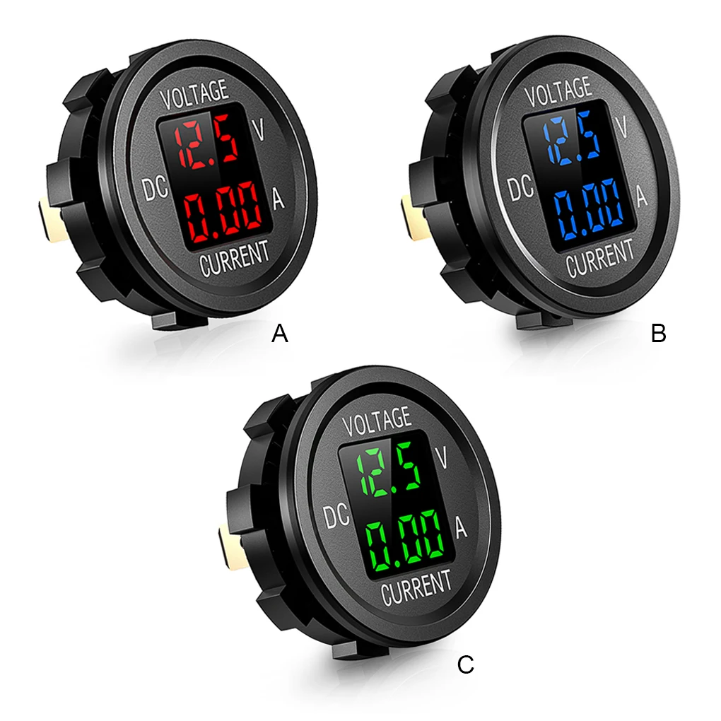 

Цифровой вольтметр, амперметр, мультиметр для автомобилей, грузовиков, лодок, запасные части, измерительный инструмент, зеленый