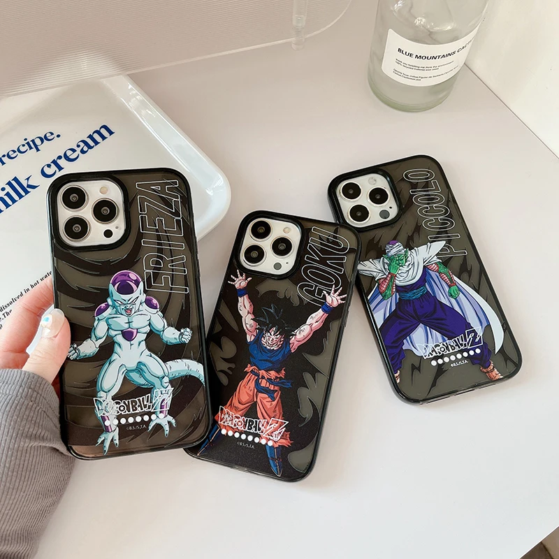 

Anime Dragon Ball Son Goku Cartoon Phone Cases For iPhone 13 12 11 Pro Max XR XS MAX 8 X 7 SE Couple Anti-drop Soft TPU Cover