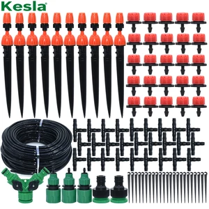 KESLA 5M-25M Микро капельного орошения полива наборы системы автоматические и регулируемые капельницы 8 выходов распылитель для сада теплицы