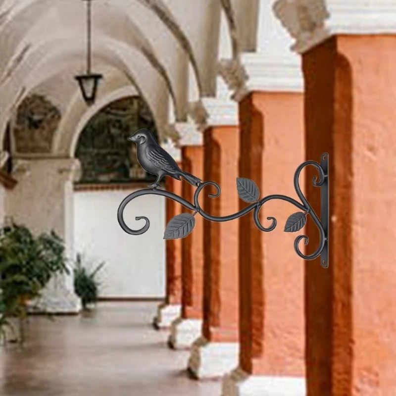 Железный подвесной кронштейн настенный крючок вешалка для растений кормушка