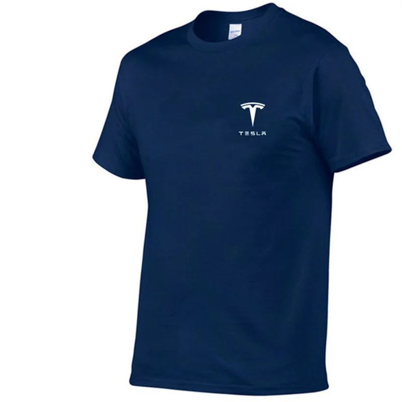 summer new hot sale brand tesla men 100 cotton t shirt men casual tesla shirts short sleeve men in cotton soft short shirts free global shipping