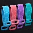 Скребок для тела, Массажная щетка для пилинга спины и душа, расширенный скребок, щетки для чистки кожи, губка для тела, силиконовые щетки, Банные полотенца