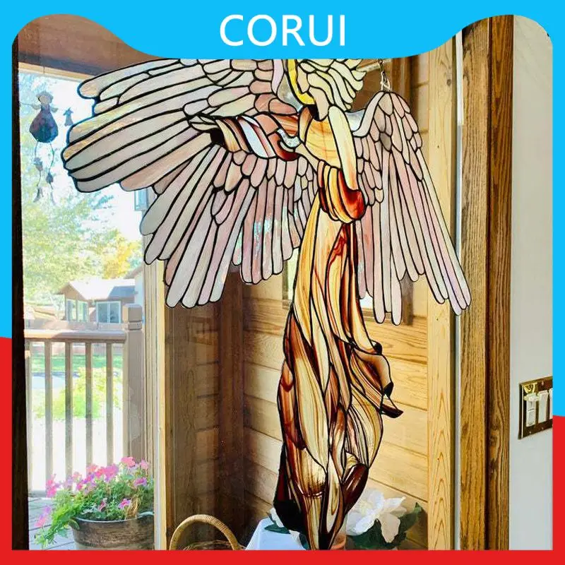 

Angel Wing Pendant Creative Angel Pendant Wind Chimes Home Garden Hanging Decoration Crafts Outdoor Garden Yard Ornament 2021