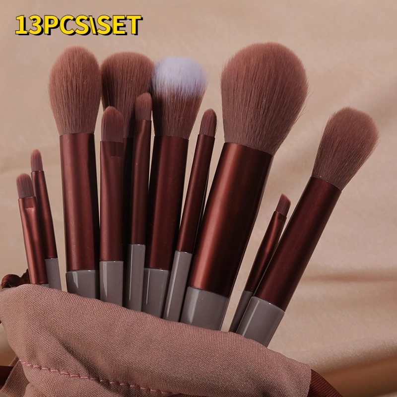 

13PCS Makeup Brushes Set Eye Shadow Foundation Women Cosmetic Brush Eyeshadow Blush Powder Blending Beauty Soft Makeup Tool