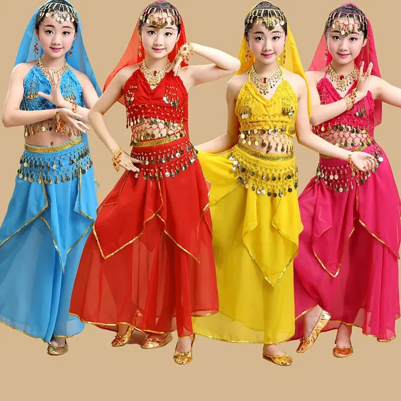 Детская одежда для танца детский профессиональный костюм живота девочек