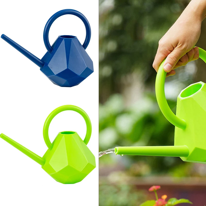 

1Pc 1.5L Long Spout Water Pot Diamond Shape Watering Can More Thicken Plastic Watering Bottle Plant Water Pot Garden Supplies
