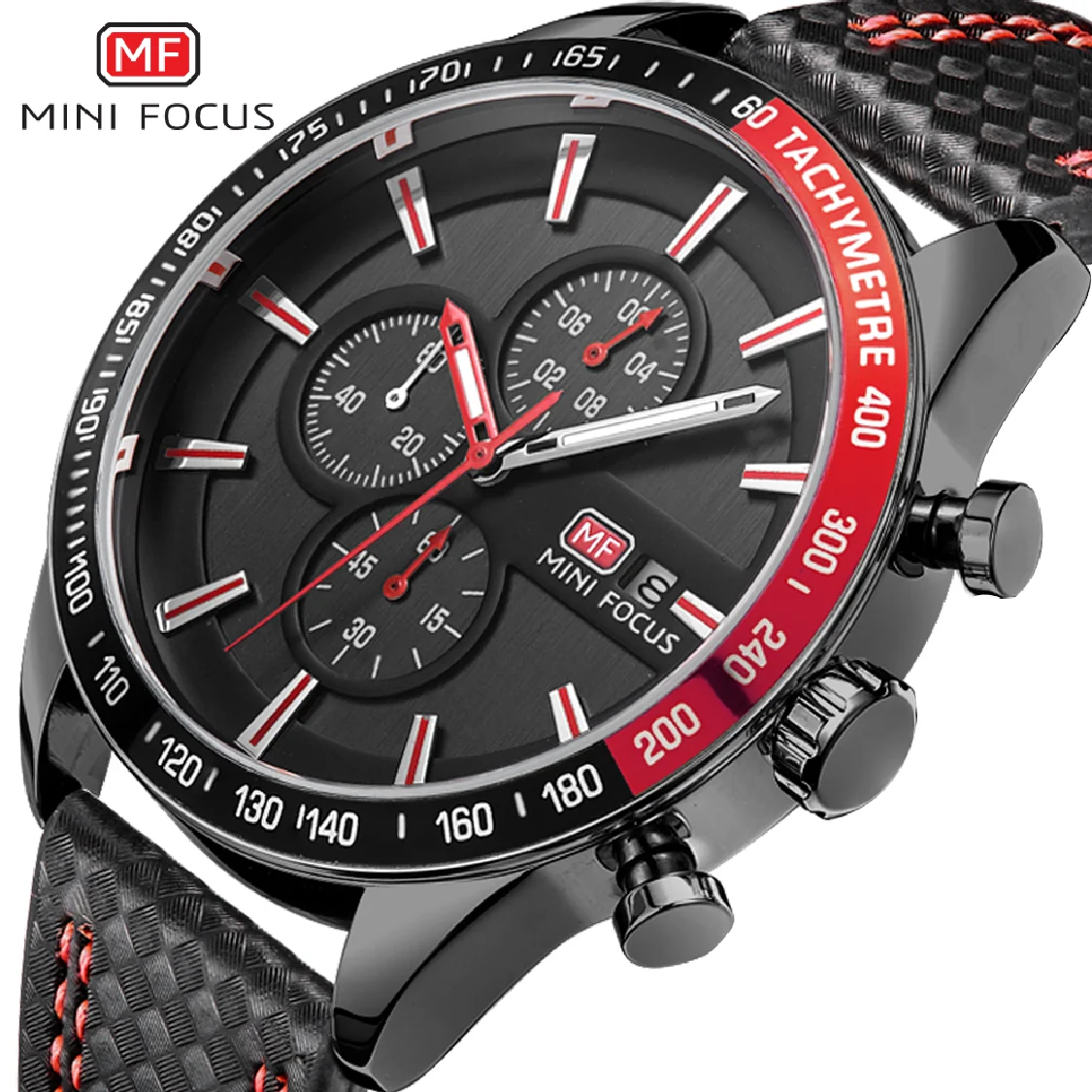

MINI FOCUS Men Watches Fashion Casual Men's Quartz Watch Chronograph Waterproof Sports Wristwatches Male Genuine Leather Clock