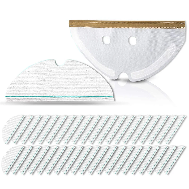 

50 PCS Disposable Mop Cloth Mopping Pad Replacement Parts For Roborock For Xiaomi Roborock Sweeping
