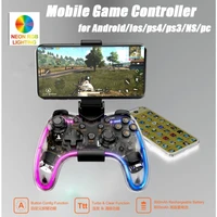 vogek luminous wireless gamepad for nintendo switch ps4 game console bluetooth compati controller joystick for androidios