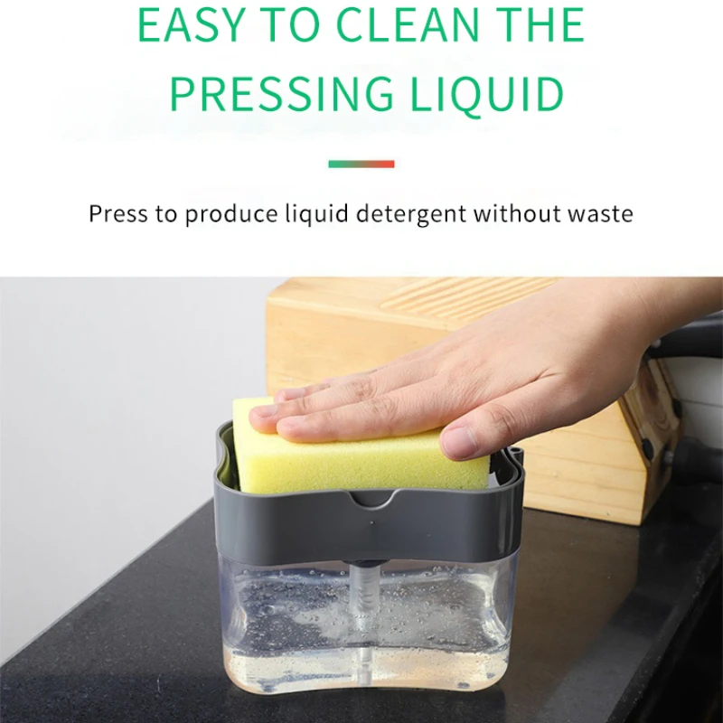 Дозатор для мыла с губчатым держателем дозатор жидкости насосом Ручной пресс