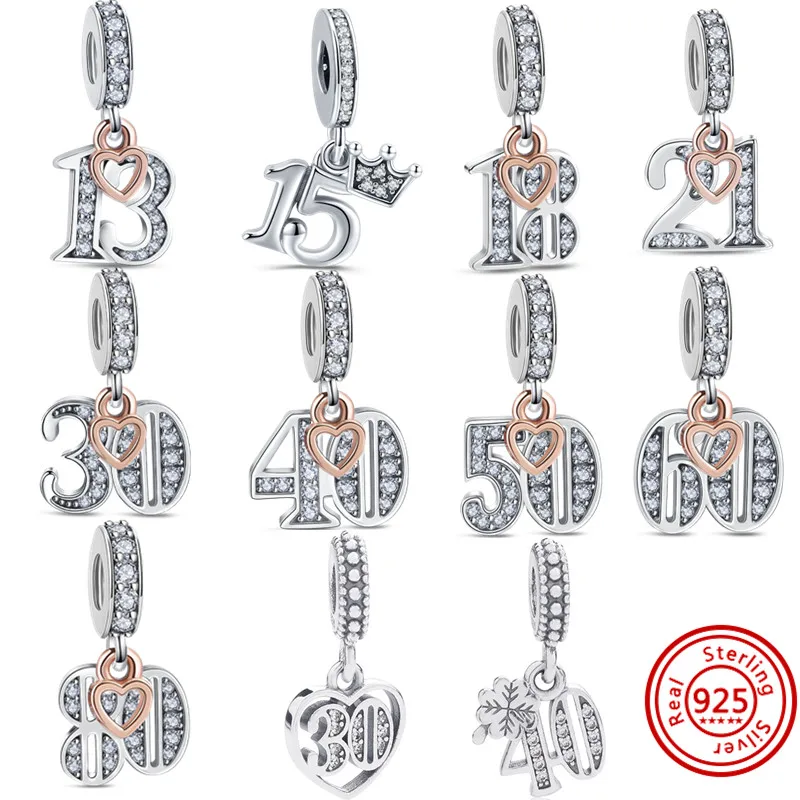 

Кулон в виде короны из серебра 100% пробы с цифрами на день рождения