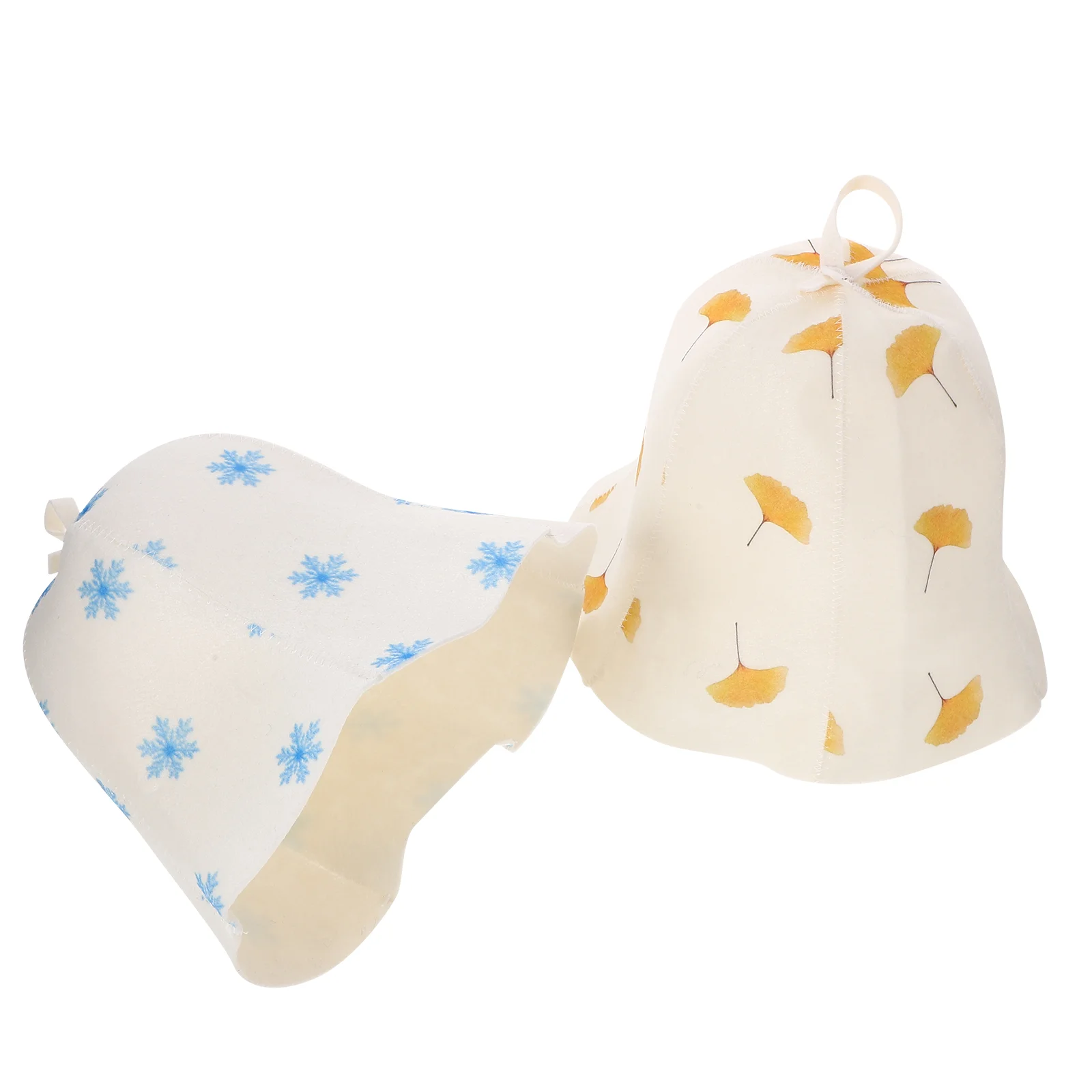 

2 Pcs Lightweight Sauna Hat Miss Hair Scarf Bath Spa Hats Felt Bathroom Supplies