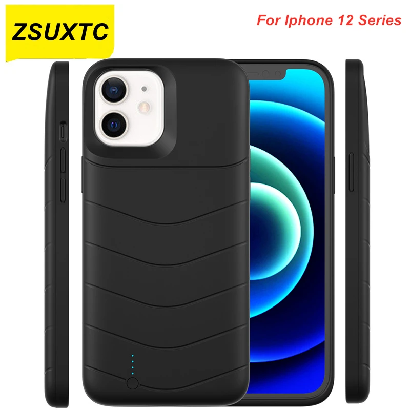 

Модный чехол для IPhone 12, чехол для батареи 12 Mini, 12 Pro Max, чехол для зарядного устройства, чехол для внешнего аккумулятора для IPhone 12 Pro Max