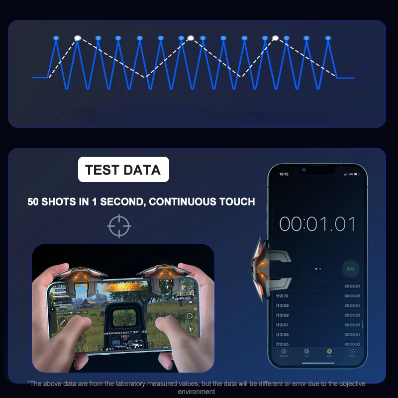 Мобильный игровой триггер для PUBG контроллер телефона геймпад джойстик стрельбы