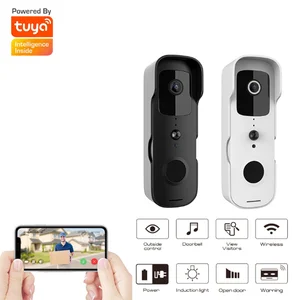 Imported Tuya Smart Home Video Doorbell WiFi Outdoor Wireless Door bell Waterproof Battery Intercom Google Al