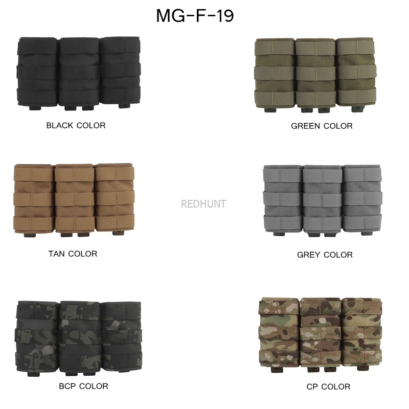 Фото Боевая Сумка Molle, жилет, Магнитная сумка, пакет быстродействующих картриджей, держатель для боеприпасов, тройная сумка для магазина 7,62 №4
