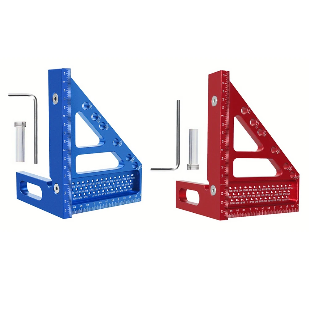 Деревообработка треугольная линейка алюминиевый сплав квадратный транспортир
