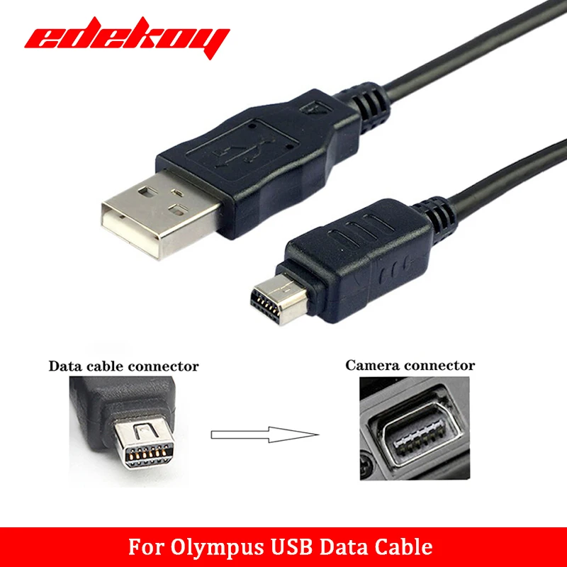 

CB-USB5 CB-USB6 12Pin Camera USB Data Cord Cable For Olympus SZ-10 SZ-11 SZ-14 SZ-20 SZ-31MR OM-D E-M5 TG-1 Tough 3000 Camera