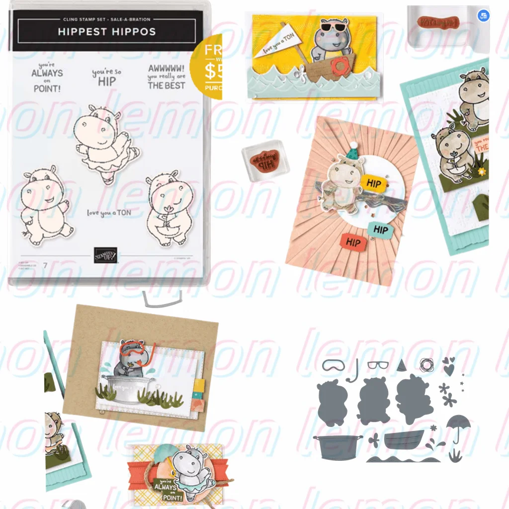 

2022 Cute Little Animal Clear Stamps Metal Cutting Die Scrapbooking Craft DIY For Decor Embossing Template Make Card Album Diary