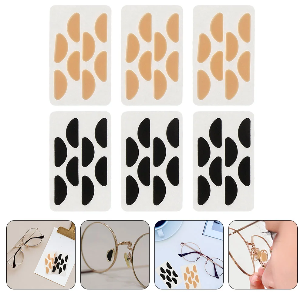 

12 Sheets Glasses Pads Nose Pads Glasses Support Sunglass Replaceable Foam Protectors Skin-friendly Anti-skid Anti- Eyeglass