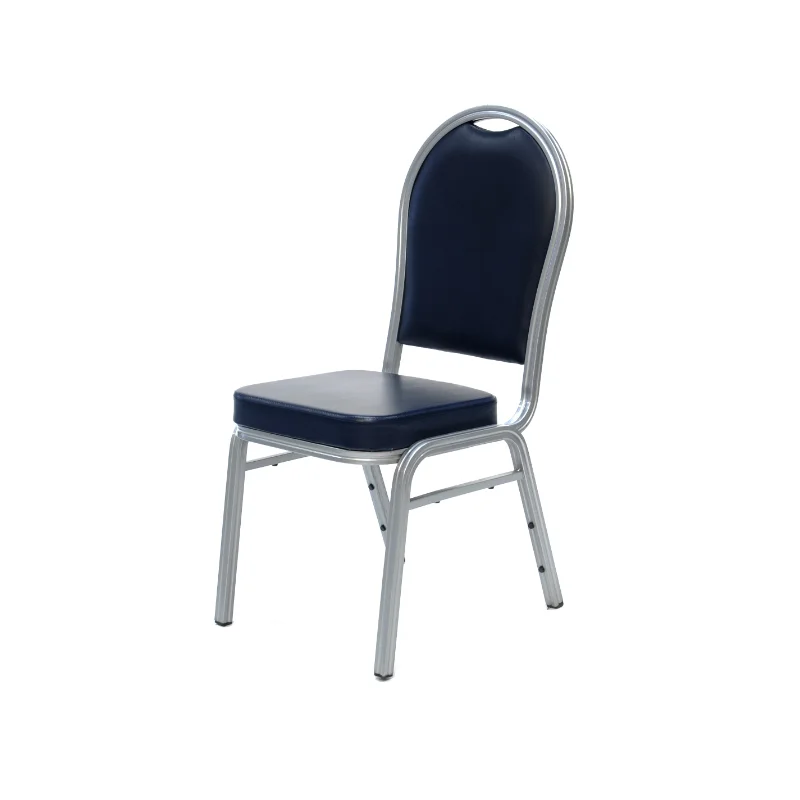 

Chair - Banquet Aluminum - Silver/Navy Seat (4/Box)