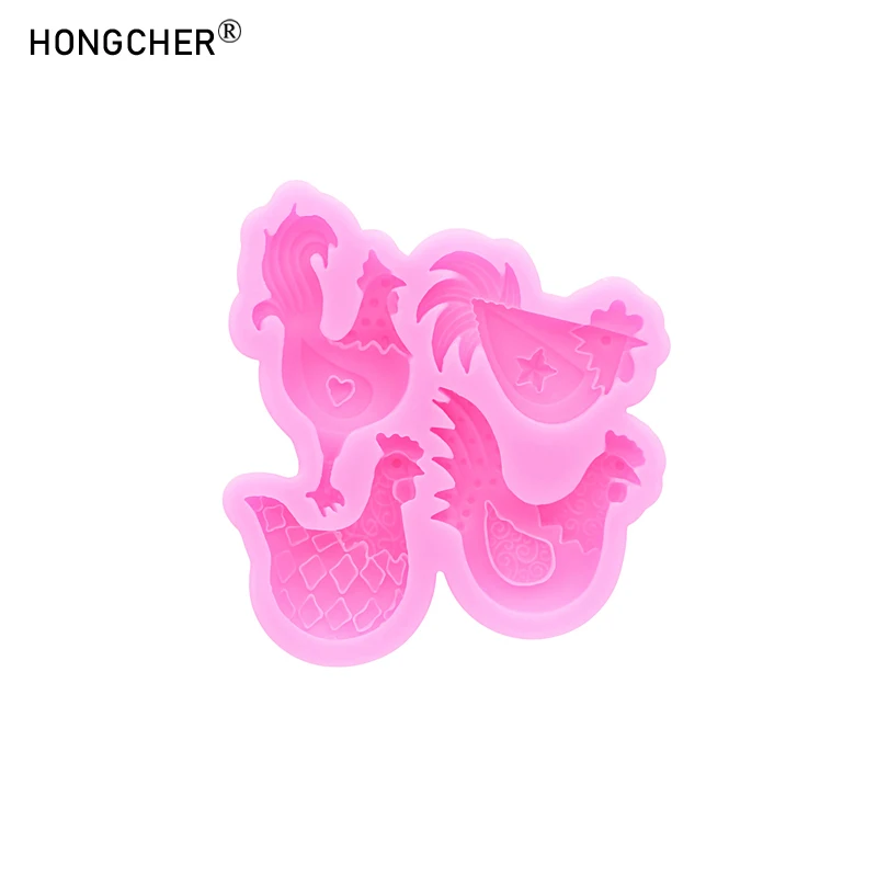 

Силиконовая форма для украшения десертов HONGCHER розового цвета