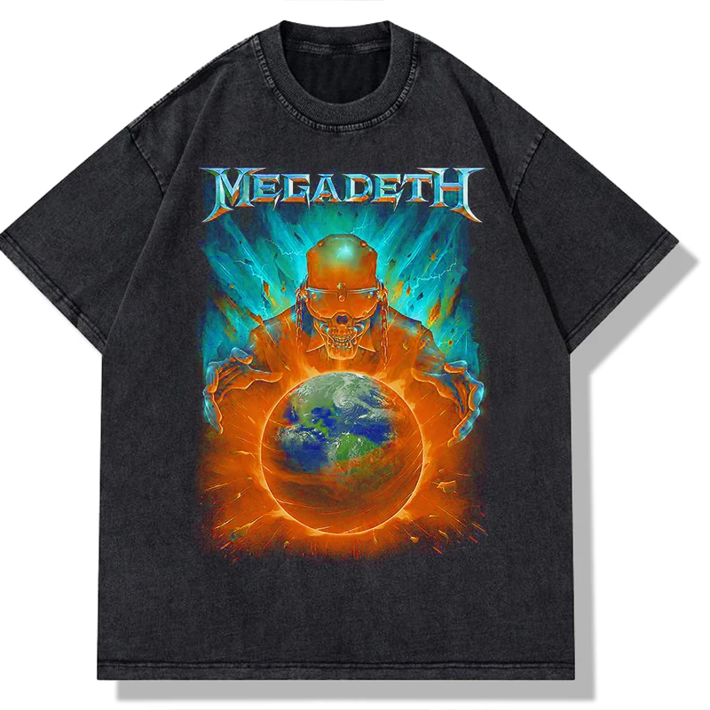 

Мужская и женская модная футболка Mega Death, стильная футболка с ржавчиной