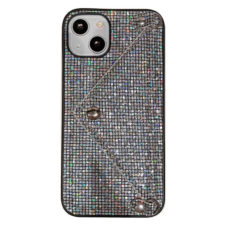

Rhinestone Glitter Crossbody Wallet Bracket Phone Case For Iphone 13 12 Mini 14 11 Pro Max X Xr Xs Max 7 8 Plus Se 13Pro Fundas