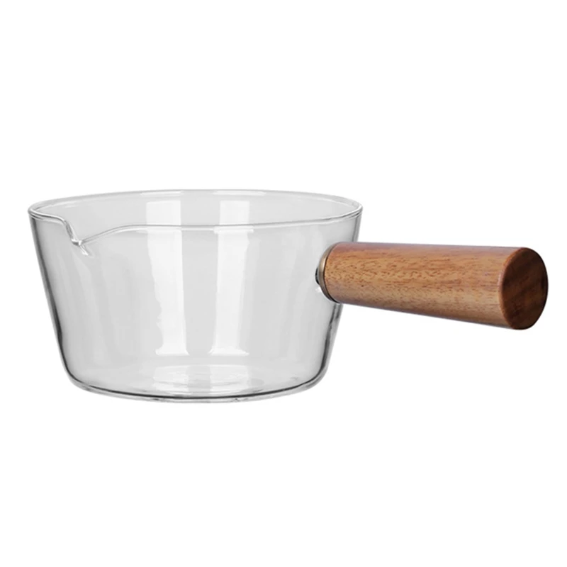 

Суповая кастрюля из стекла с одной ручкой, кастрюля для молока, суповые кастрюли, прозрачные кастрюли для молока