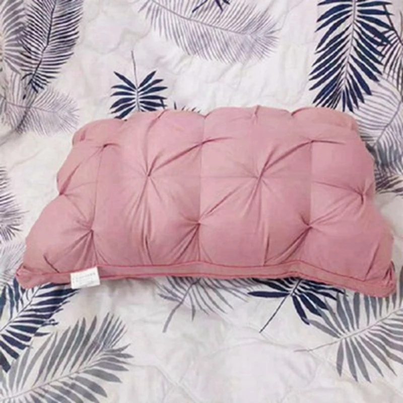 

Down Feather Pillow Cotton Frosted Thickened Cervical Pillow Five-Star Hotel Sleep Pillow Feather Pillow for Home