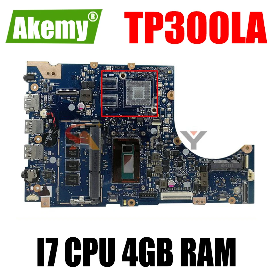 

TP300LA original mainboard I7 CPU 4GB For Asus Q302LA Q302L TP300 TP300L TP300LD TP300LJ laptop motherboard test 100% ok