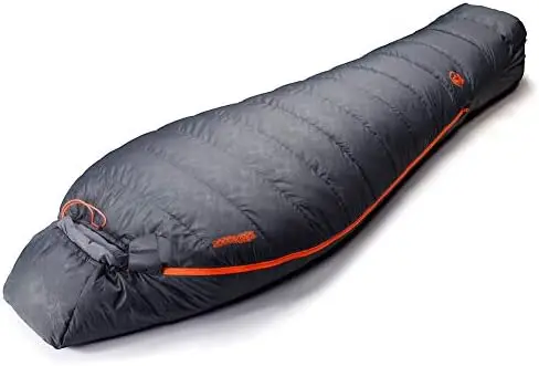 

Degree F Hydrophobic Down Sleeping Bag for Adults - Lightweight and Compact 4-Season Mummy Bag for Backpacking, Camping, Mountai