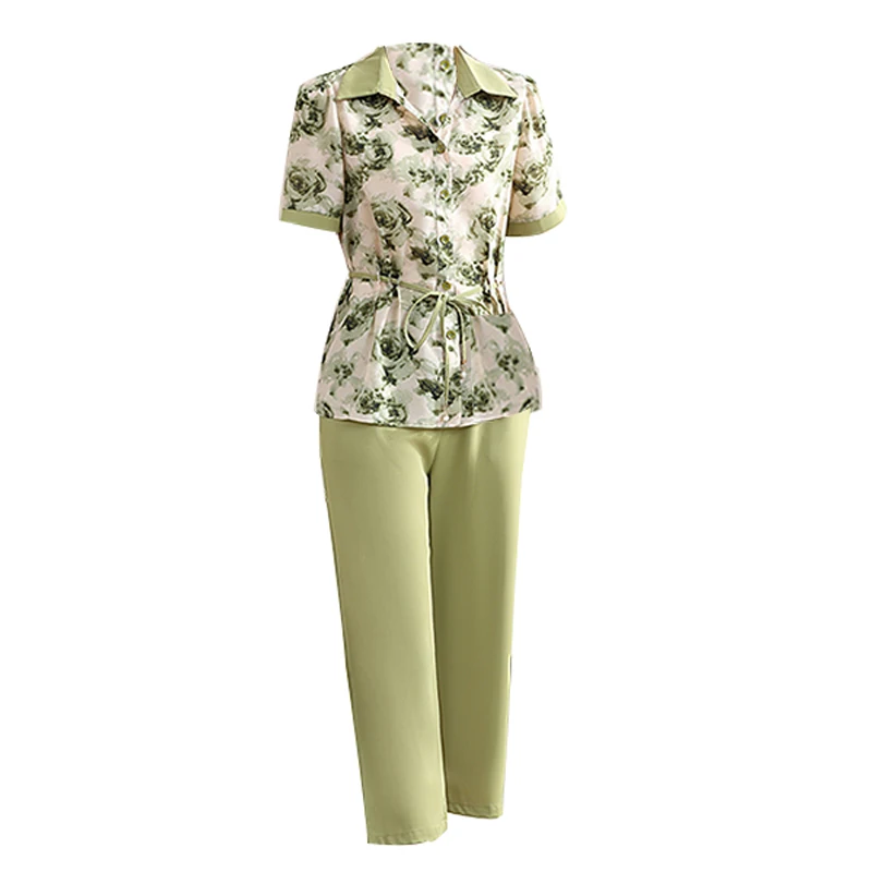 Модный комплект для молодых мам новинка летняя одежда женщин среднего и пожилого