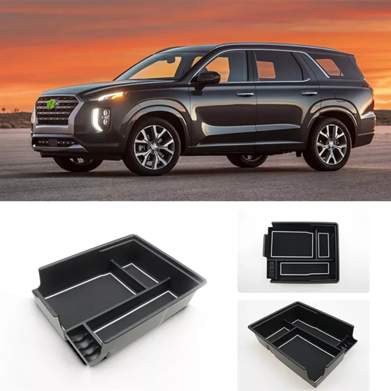 

For Hyundai For Palisade 2020 Car Armrest Arm Rest Storage Box Center Console Container Organizer Case Tray Organizer