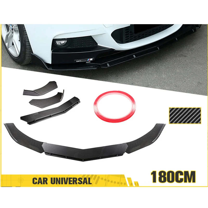 

Универсальный 3 шт. спортивный передний бампер с лопатой, наборы модифицированных объемных передних губ Для Honda Для BMW для Benz