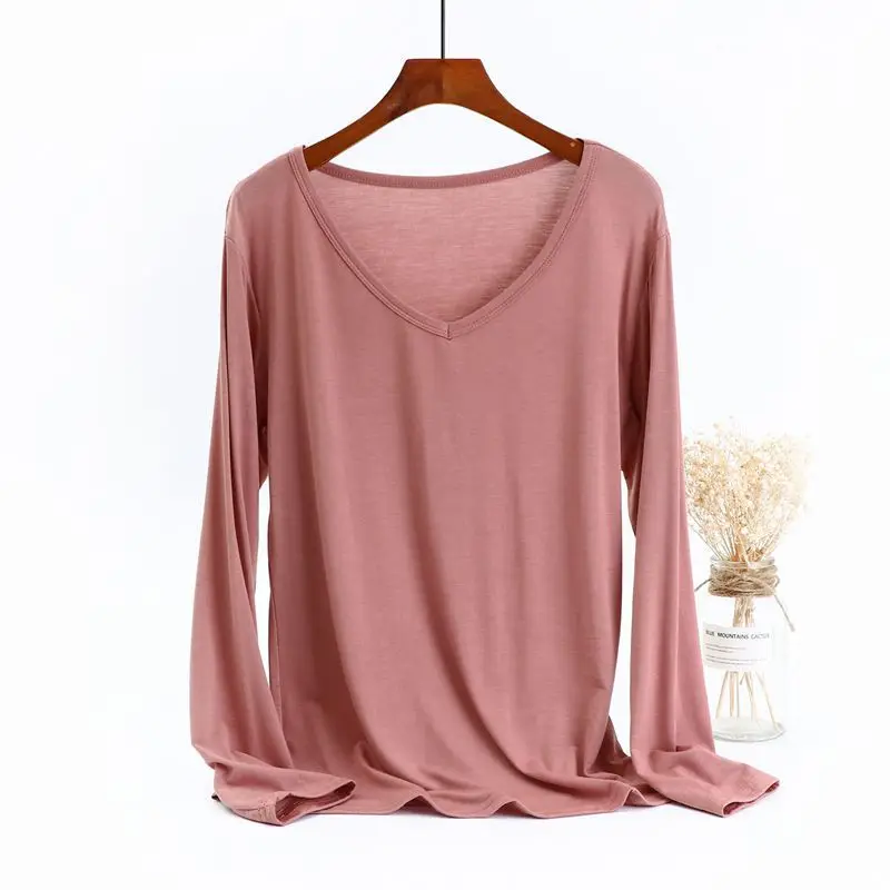 

Sleep Pijama Piece Women XL-6XL Sleepwear Mujer Fdfklak One Modal Neck Bottom Autumn Pajamas For Sexy Tops Shirt New Spring