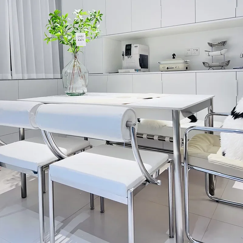 Современный обеденный стул середины века для кухни кабинета искусственная кожа