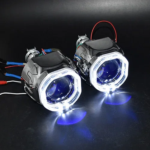 

Ronan 2,5 Биксеноновые линзы проектора 8,1 HID используют лампы H1 H4 H7 разъем светодиодный светодиодными оптическими ангельскими глазами интеграция кожух модернизация