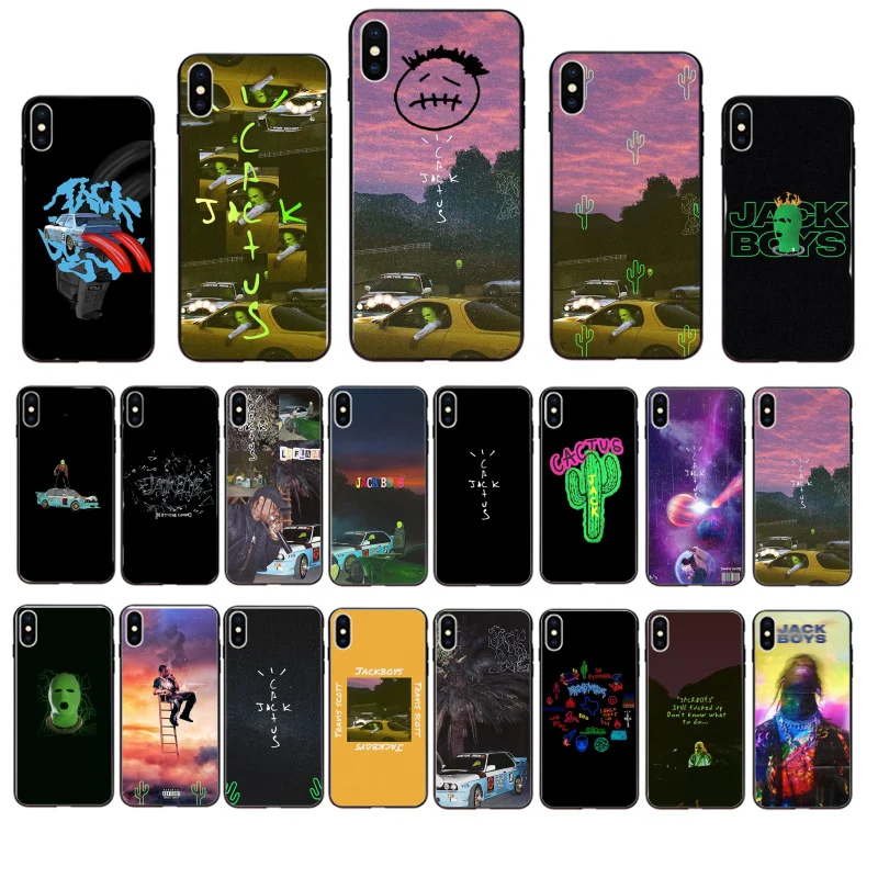 

Jackboys Travis Scott Phone Case For iPhone 14 11 12 13 Pro Max Case For iPhone12 Mini 7 8 Plus XR X XS SE2 14Plus